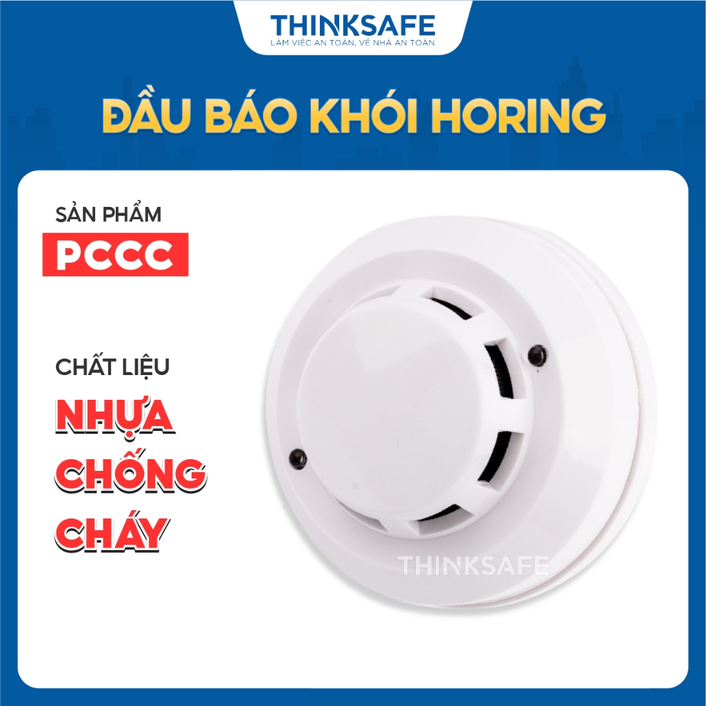 Đầu báo khói HORING 0311-2, kích thước 102x49mm, vật liệu nhựa chống cháy, điện áp 12 ~ 30V DC, chính hãng - Thinksafe