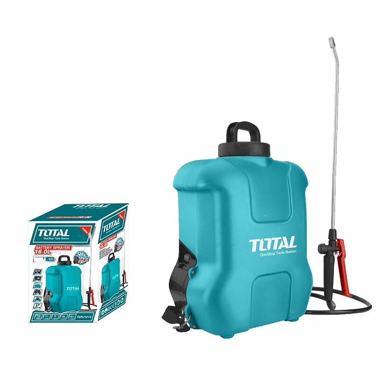 Máy phun thuốc 16L dùng pin TOTAL 12V - 20V, chất liệu nhựa PE, áp xuất 3 - 5 bar, không kèm pin và sạc - Thinksafe