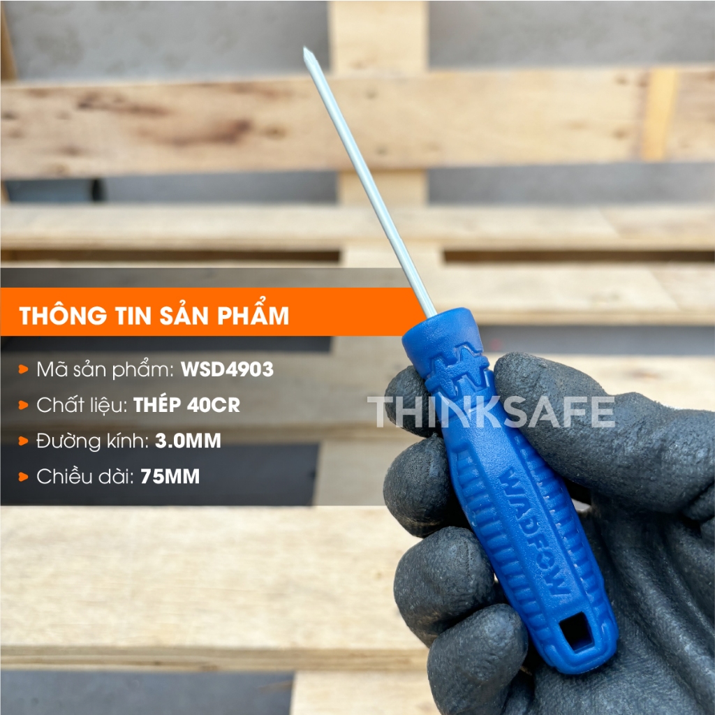 Tua vít bake PH0x75mm WADFOW WSD4903