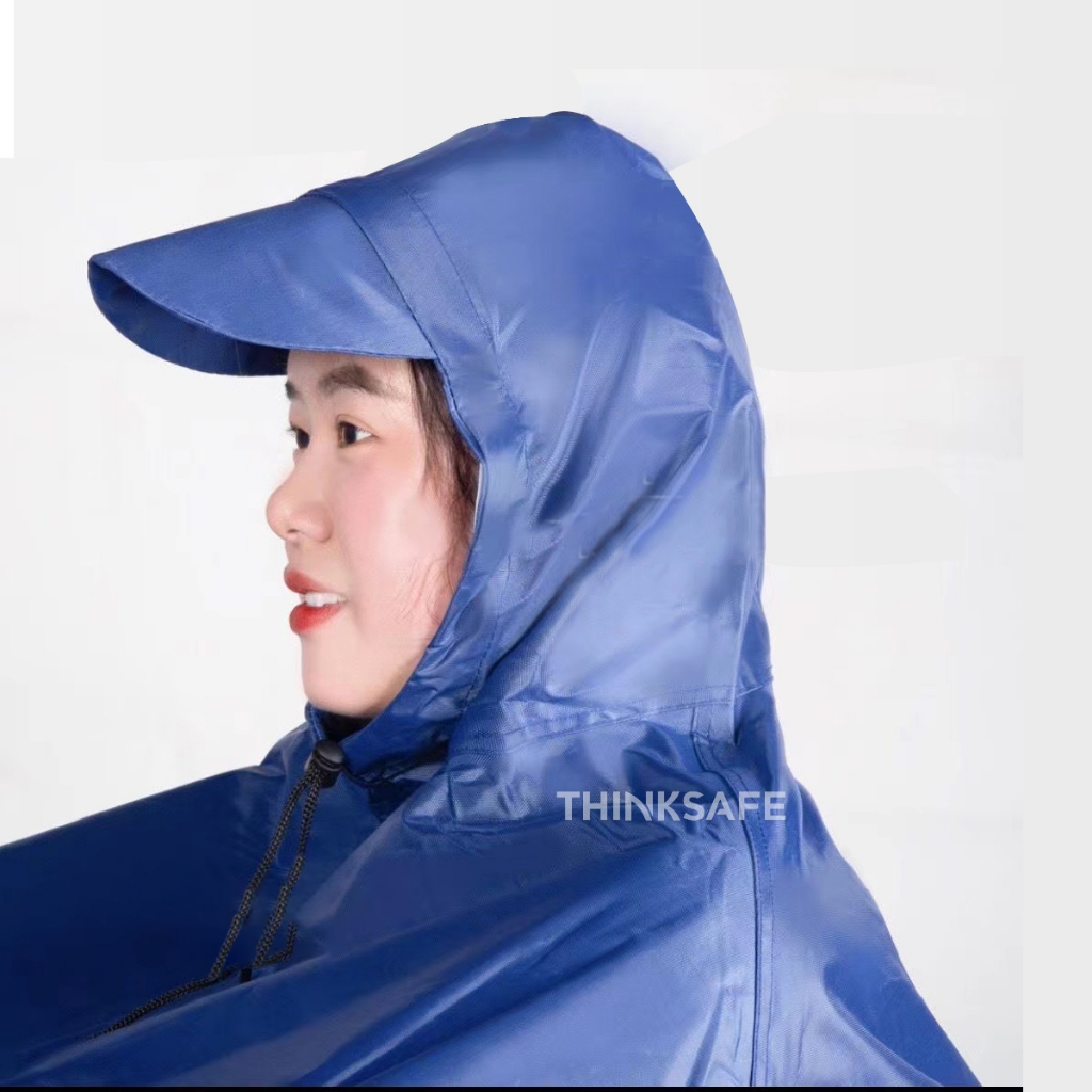 Áo mưa cánh dơi siêu dai, chống thấm và ủng đi mưa nilong 60cm, áo mưa choàng thời trang đi xe máy - Thinksafe