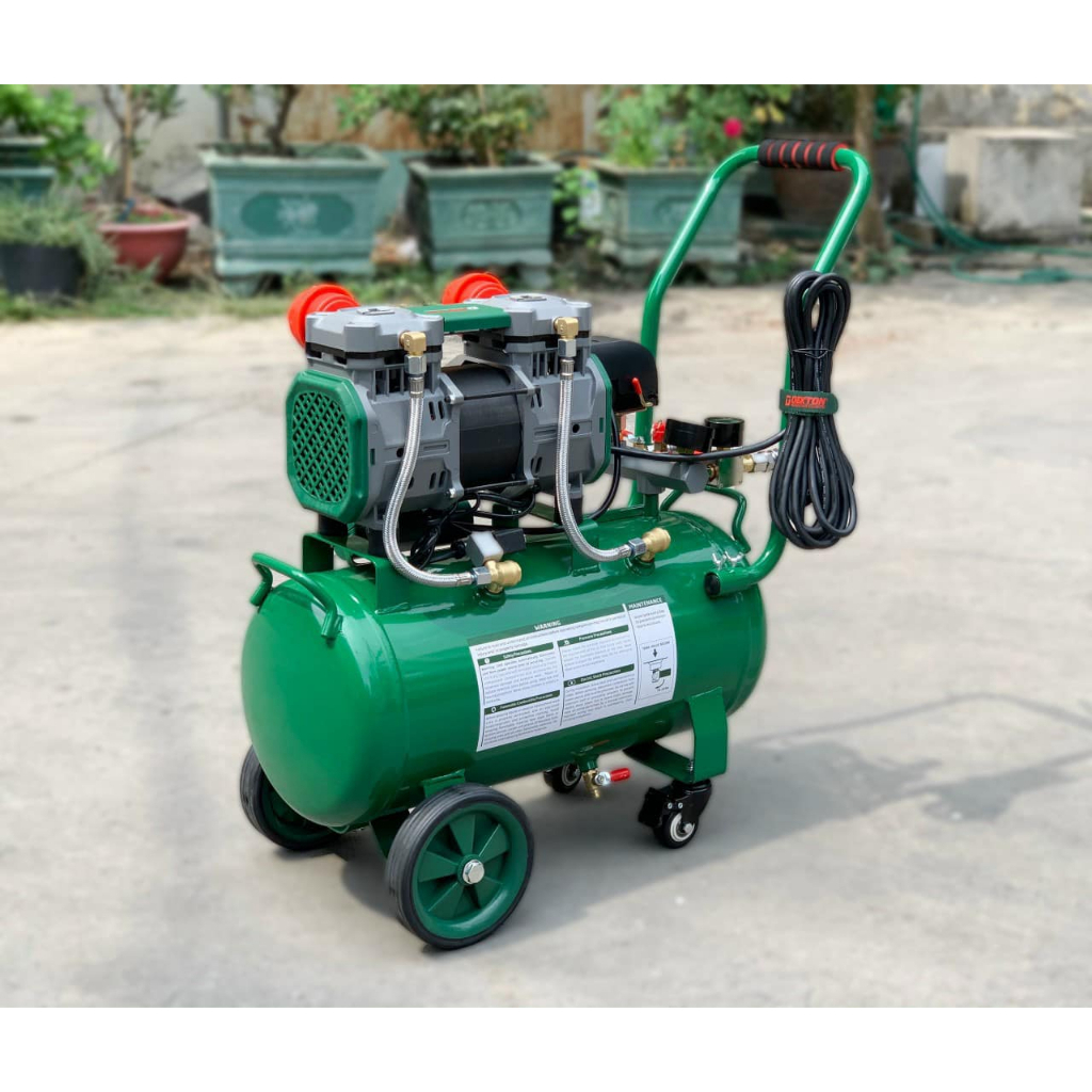 Máy Nén Khí Không Dầu Dekton DK-AC3930PLUS công suất 1500W - 2HP, bình 30L lưu lượng 200 L/P, mô tơ dây đồng - Thinksafe