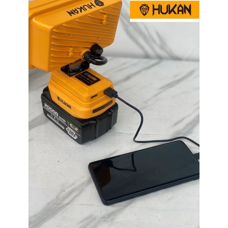 Thân Đèn Led dùng pin HUKAN HK-LB3IN15, HK-LB8IN90, Công suất 15 - 90W, Gồm 12 - 84 bóng đèn pha siêu sáng - ThinkSafe