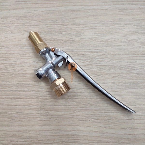 Bộ tay bóp xịt rửa máy lạnh thẳng, cong xoay, (Chân 22mm - Thau 3.5cm)