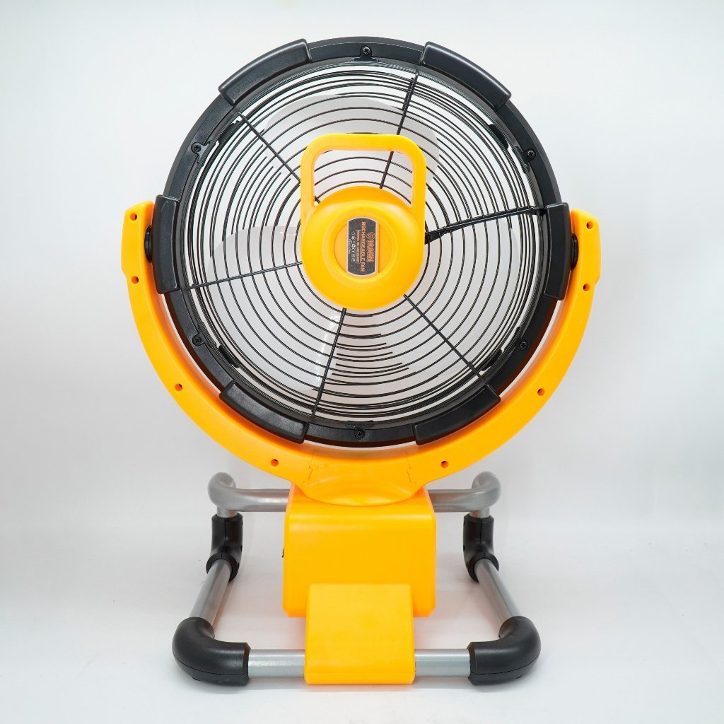Thân máy quạt HUKAN HK-CRF3500M, Dùng pin 21V và điện 220V, 3 chế độ gió, hẹn giờ, Kèm 1 adapter, Chưa Kèm Pin Sạc