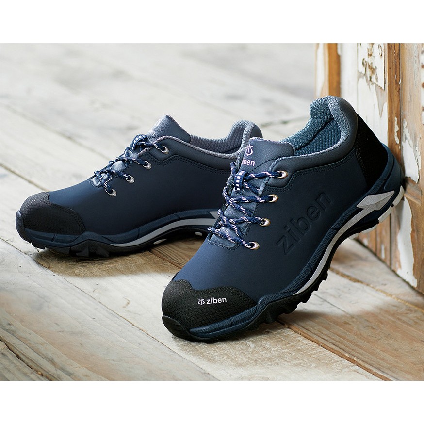 Giày bảo hộ Hàn Quốc ZIBEN 172 màu navy, chống nước, trơn trượt, va đập, Giày thấp cổ kiểu dáng thể thao  - Thinksafe