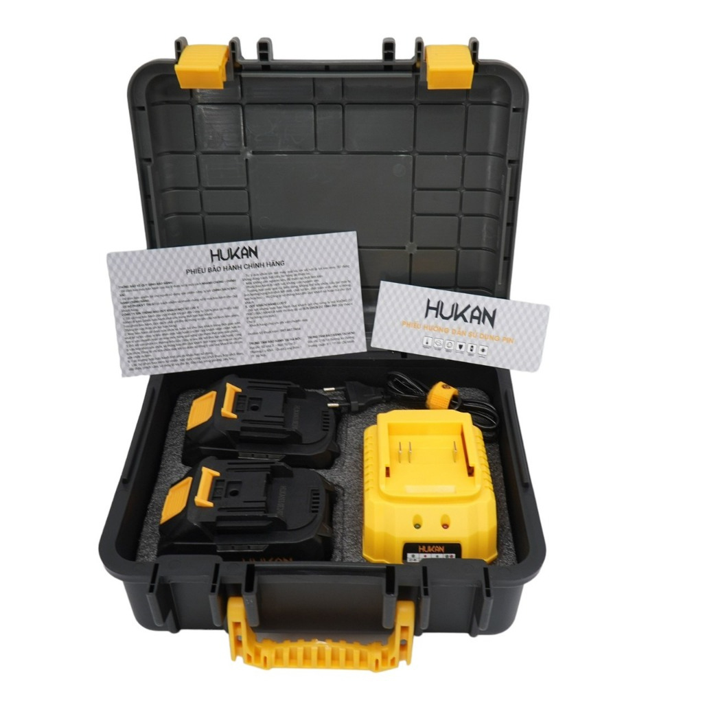 Combo pin HUKAN HM21-G1-CB3000small gồm 2 Pin 10 Cells - 5C Kèm sạc 1.5A, dung lượng pin 3A, dòng xả 5C - ThinkSafe