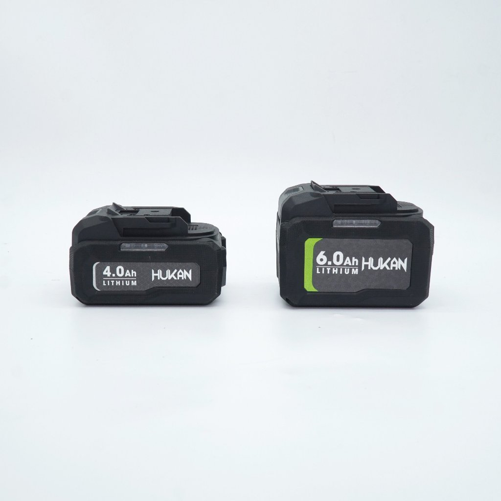 Combo 2 Pin HUKAN gồm pin 4ah và 6ah, sạc 2a gen 2, điện áp 21V, dòng xả 15C, pin 10 cell chính hãng - Thinksafe