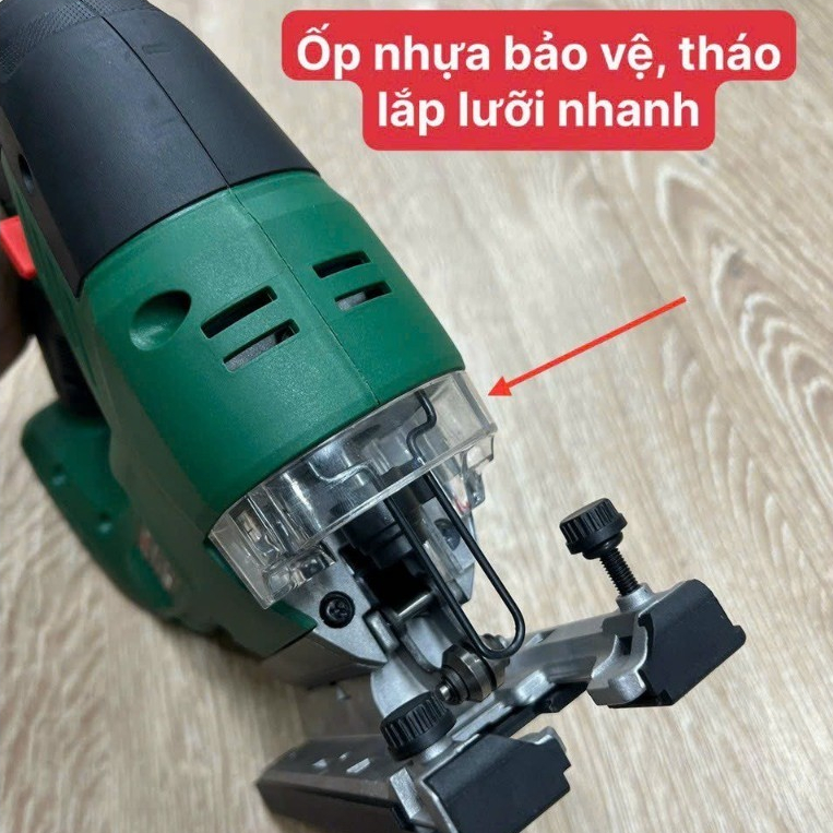 Máy cưa lọng pin DEKTON M21-CS120BL, Động cơ Không chổi than, Dàn cơ bằng kim loại siêu bền - Thinksafe