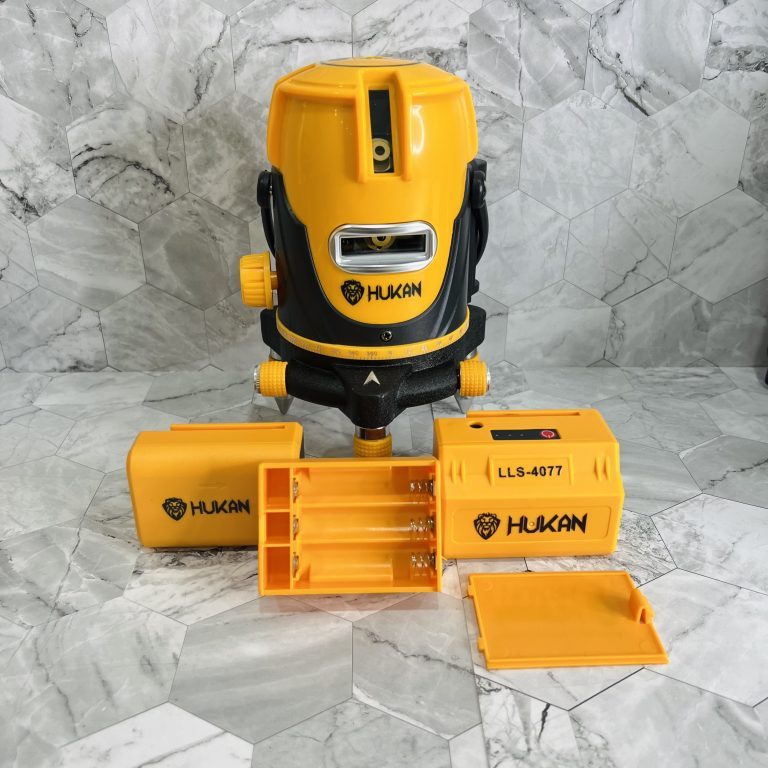 Máy cân bằng laser 5 tia xanh HUKAN T99 và HK-E63, phạm vi hoạt động 50 - 70mm, Máy cân mực không kèm chân - Thinksafe