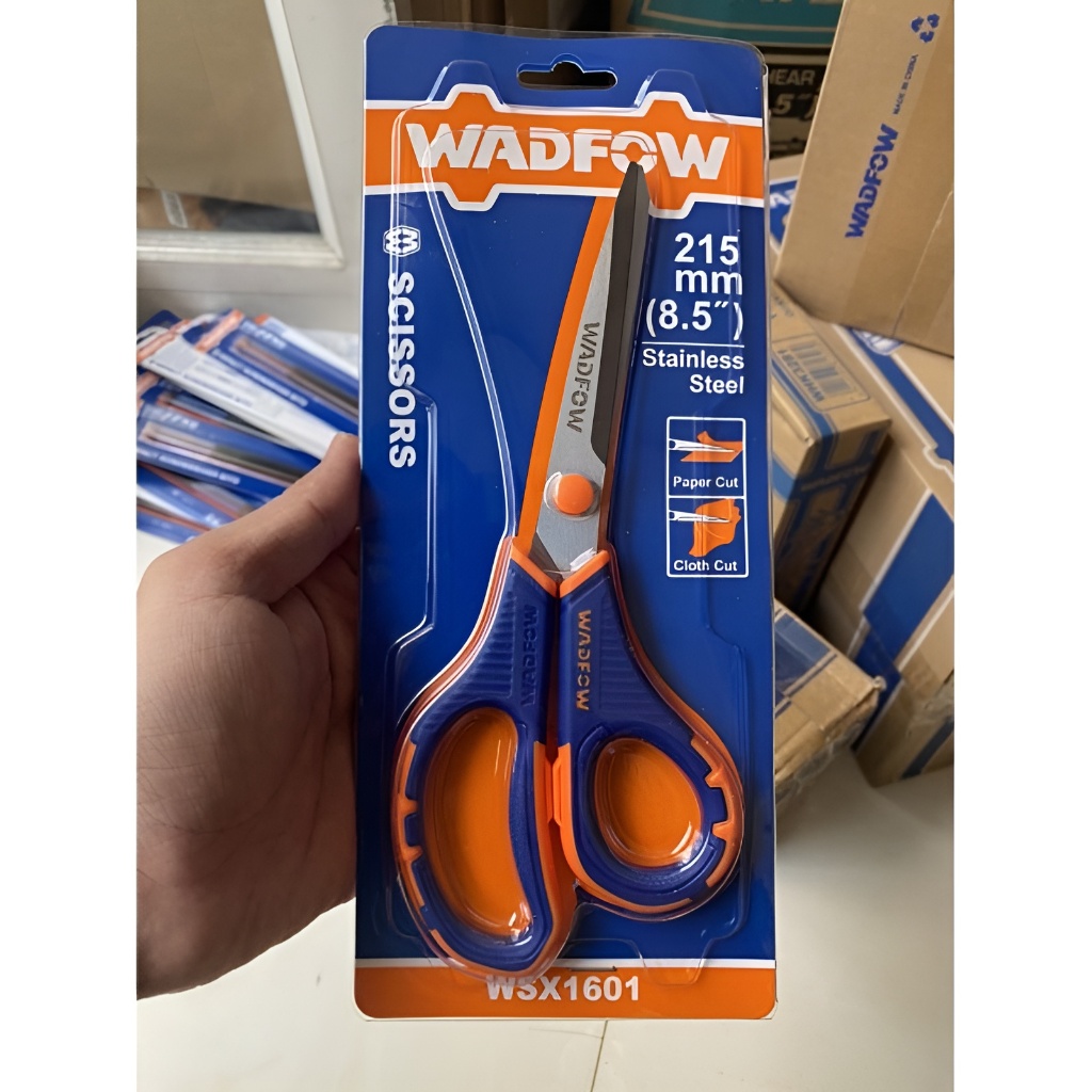 Kéo cắt đa năng WADFOW WSX1601 kích thước 215mm, chất liệu thép không gỉ, kéo cắt vải, cắt giấy - Thinksafe
