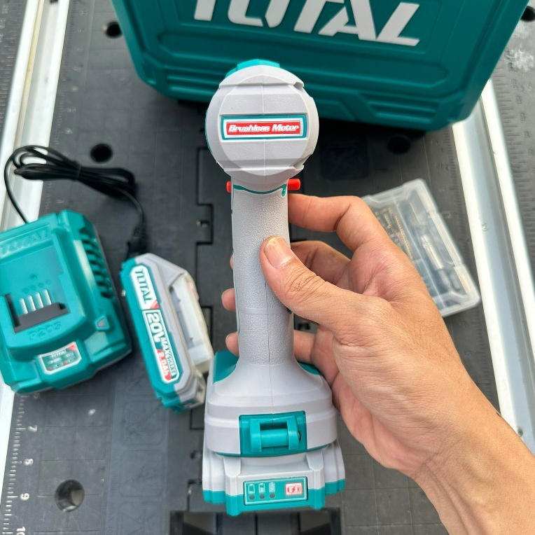 Máy Khoan 3 chức năng 50Nm Dùng Pin 20V TOTAL TIDLI20508 có búa Hàng Chính Hãng Bảo Hành 6 Tháng