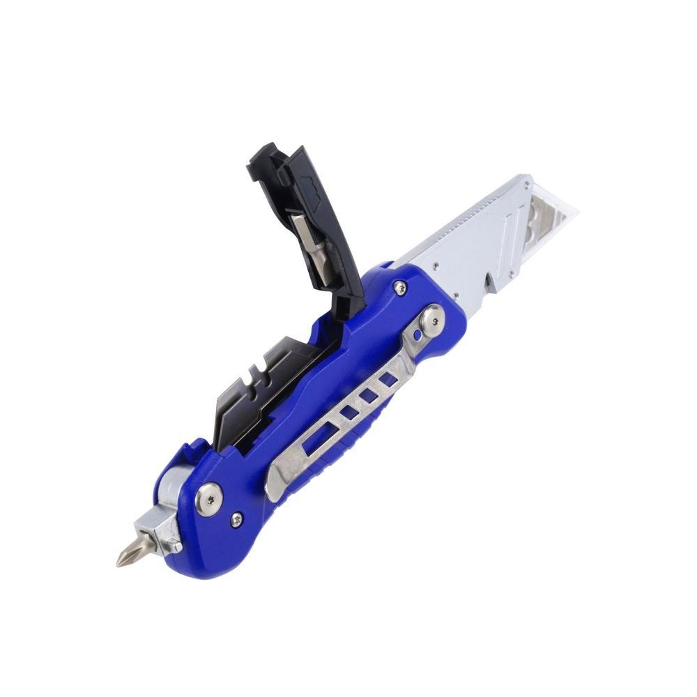 Dao rọc cáp đa năng KingBlue KJH-04/05 thép SK4 Nhật Bản, Dao rọc giấy đầu vít đóng/mở sử dụng ở góc 90 độ và 180 độ