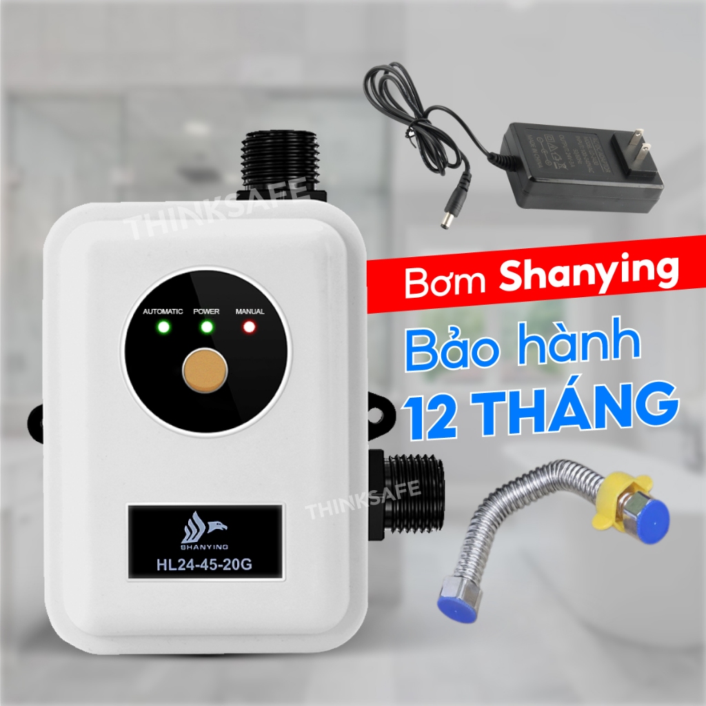 Máy bơm tăng áp Mini RYMARU tăng áp cho máy giặt, vòi hoa sen, máy lọc nước, công suất 100w