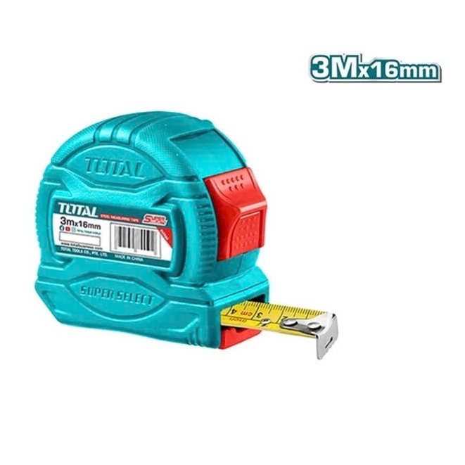 Thước cuộn thép Total 2m-10m, Thước kéo thép, không gỉ, bên bỉ, đa năng, cao cấp - Thinksafe