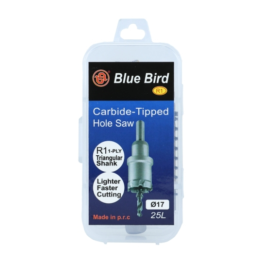 Mũi khoét hợp kim BlueBird đường kính 17 - 27mm, độ sâu khoan 25mm