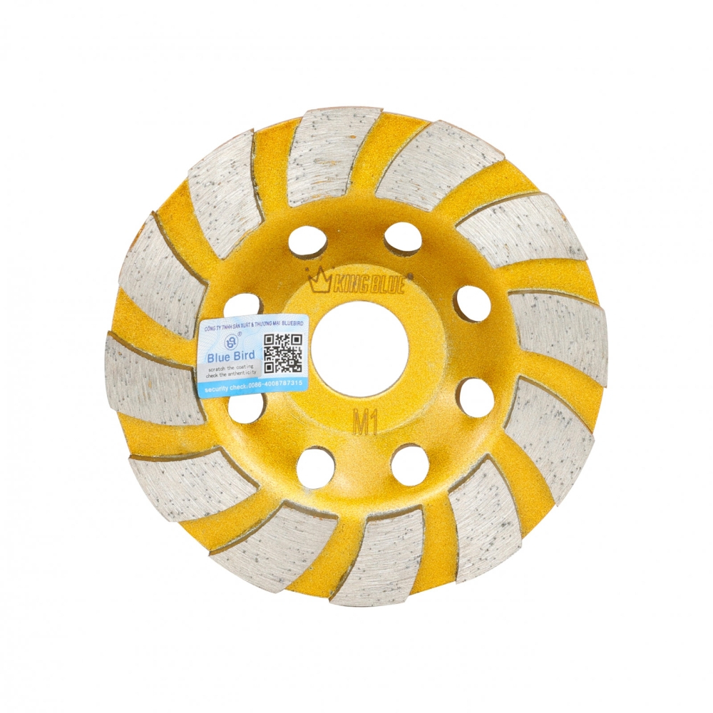 Chén mài BlueBird MS/M1 chính hãng Kingblue kích thước 110 - 125mm