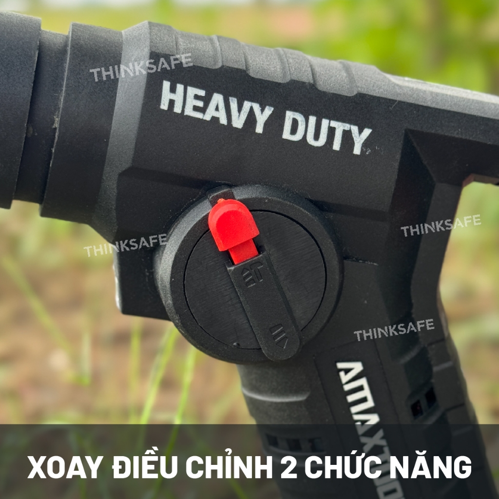 Khoan bê tông 2 chức năng pin 21V Amaxtools A3CN12SM