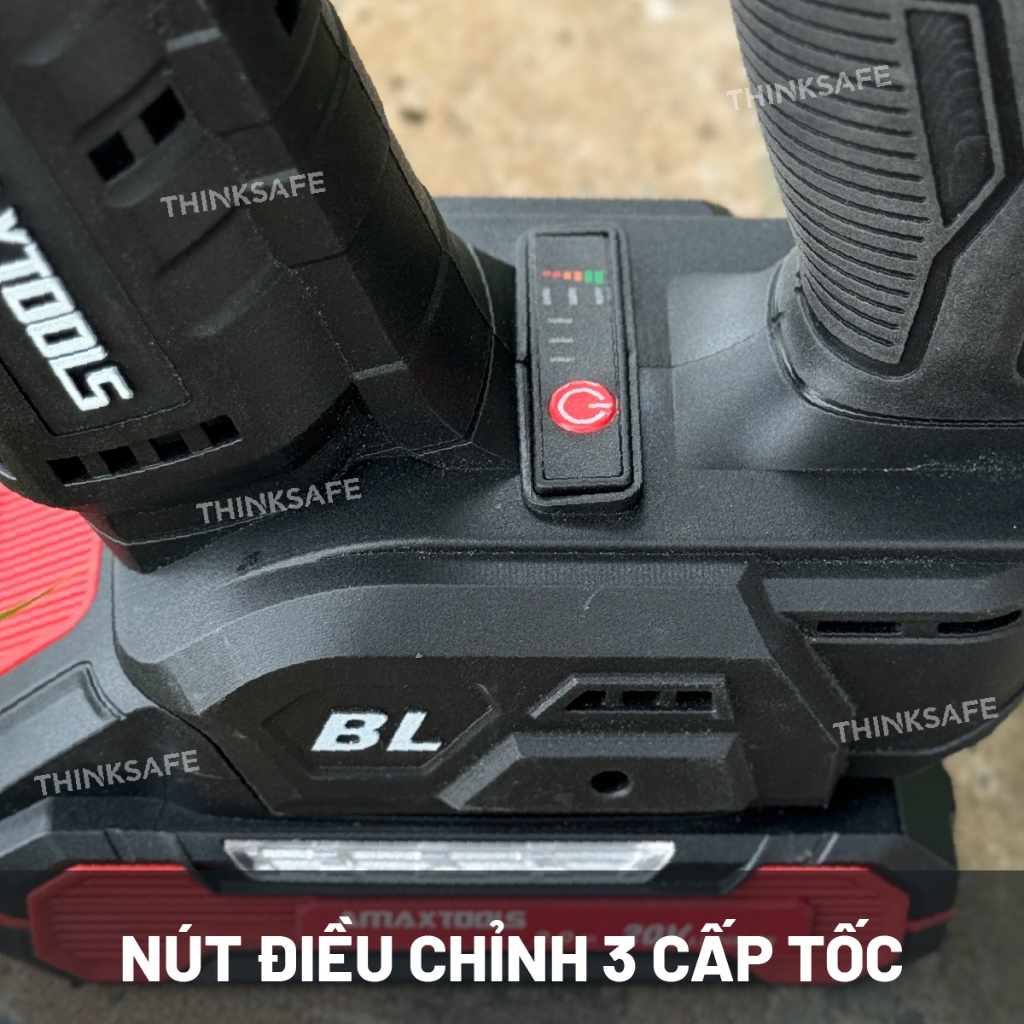 Khoan bê tông 2 chức năng pin 21V Amaxtools A3CN12SM