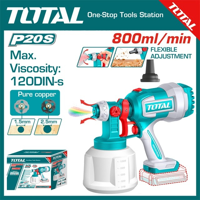 Máy phun sơn dùng pin 20V Total TSGLI20042 (Mẫu Mới)