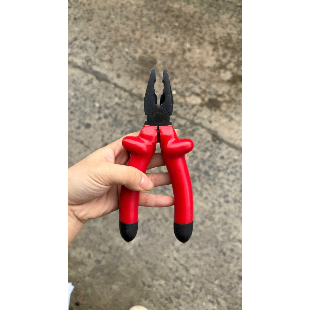 Kìm răng cách điện INGCO HICP01180 7 inch 8 inch - Tay cầm bọc nhựa chuyên dụng, cách điện 1000V - Thinksafe