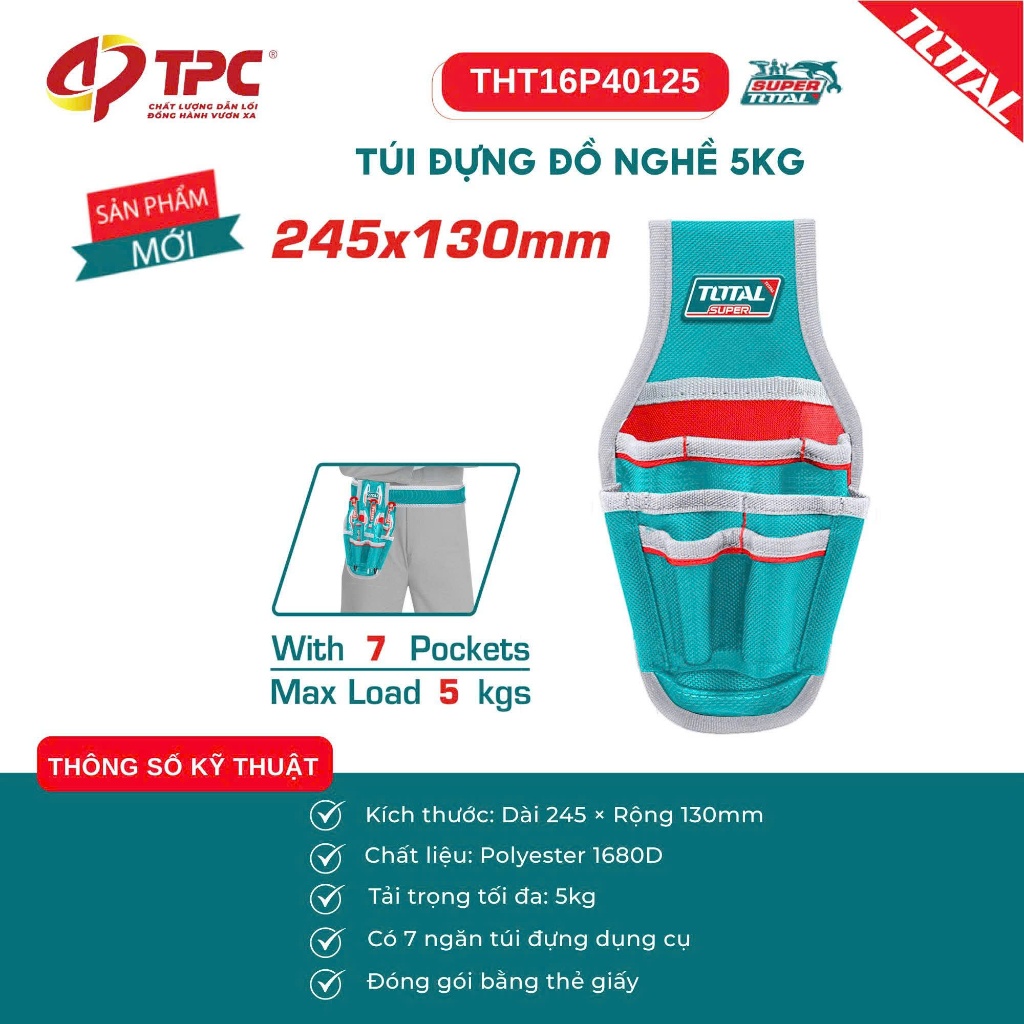 Túi đựng đồ nghề 8kg Total THT16P3011