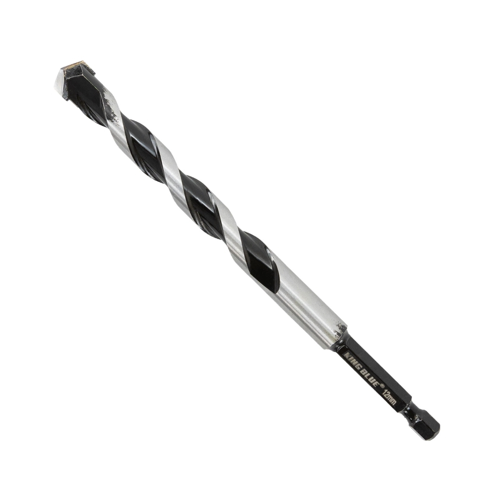 Mũi khoan không tắc kê KINGBLUE KBH2E size mới 3-3.2mm Mũi khoan đa năng lục giác 2 cạnh nhựa, gỗ, bê tông nhẹ, tường