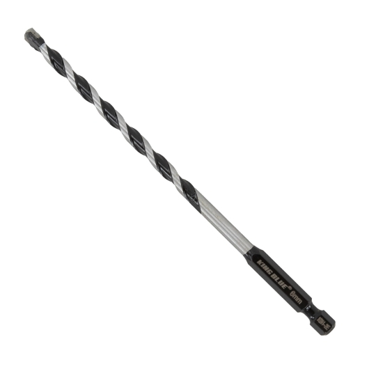 Mũi khoan không tắc kê KINGBLUE KBH2E size mới 3-3.2mm Mũi khoan đa năng lục giác 2 cạnh nhựa, gỗ, bê tông nhẹ, tường