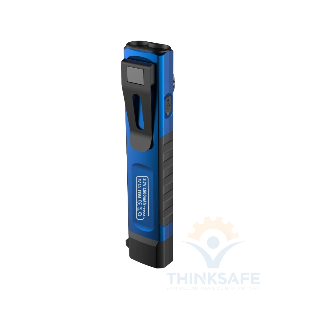 Đèn led cài áo Kingblue LED750 nhiều chế độ sáng, 2 nút chuyển chế độ, độ sáng 750lumen, đèn pin siêu sáng cài áo