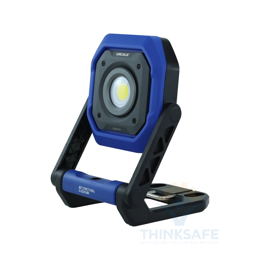 Đèn led cắm trại KingBlue LED1500/LED2000 Đèn chiếu sáng 5 chế độ, chân đế đa năng Đèn pin siêu sáng, pin có thể sạc lại