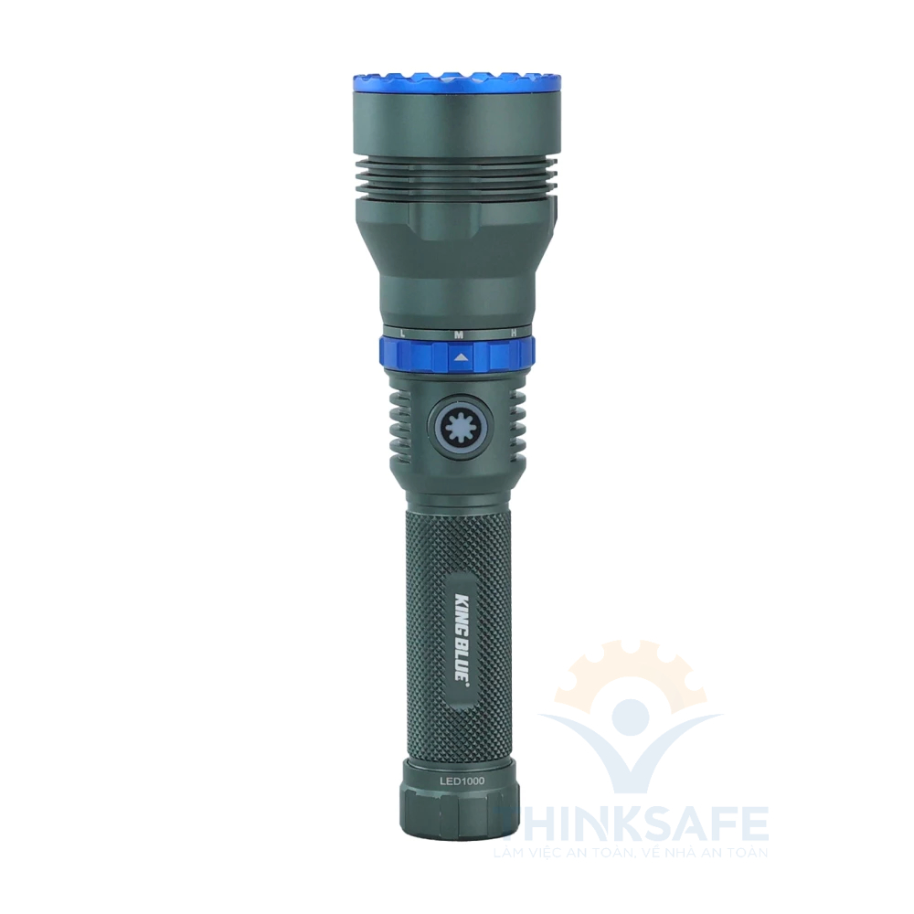Đèn pin siêu sáng KINGBLUE LED1000 có chế độ turbo 30s khoảng cách chiếu sáng 920m có chức năng sạc dự phòng