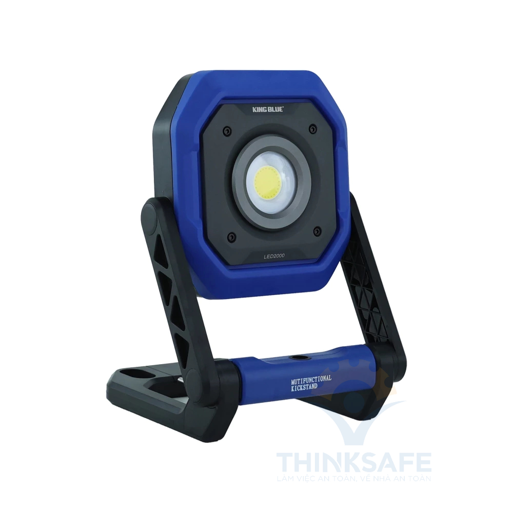 Đèn led cắm trại KingBlue LED1500/LED2000 Đèn chiếu sáng 5 chế độ, chân đế đa năng Đèn pin siêu sáng, pin có thể sạc lại