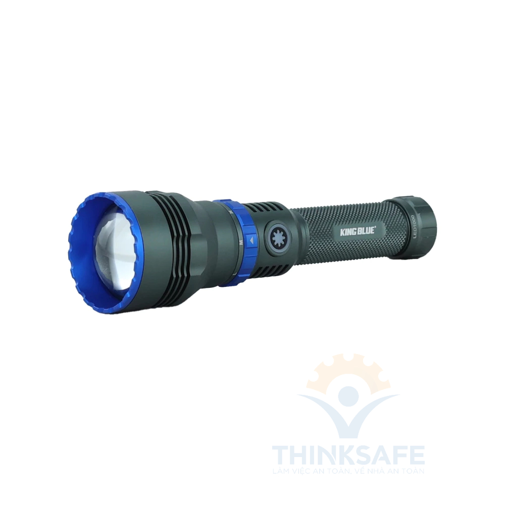 Đèn pin siêu sáng KINGBLUE LED1000 có chế độ turbo 30s khoảng cách chiếu sáng 920m có chức năng sạc dự phòng