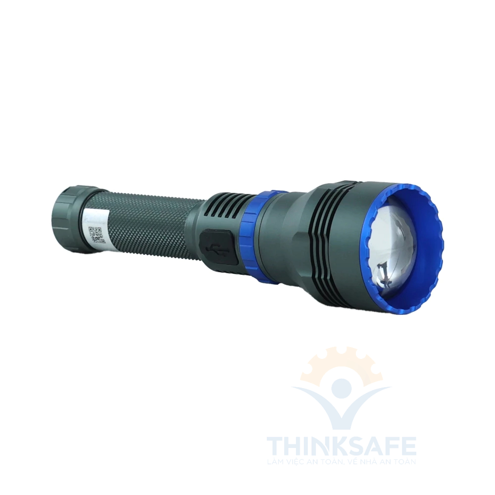 Đèn pin siêu sáng KINGBLUE LED1000 có chế độ turbo 30s khoảng cách chiếu sáng 920m có chức năng sạc dự phòng