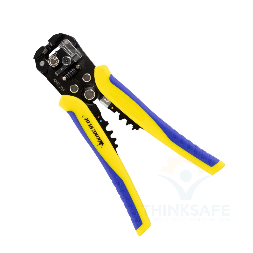 Kìm tuốt dây điện KingBlue KND180/KND205 chiều dài 180-205mm, chất liệu thép crv Kìm uốn, cắt, tuốt dây điện đa năng