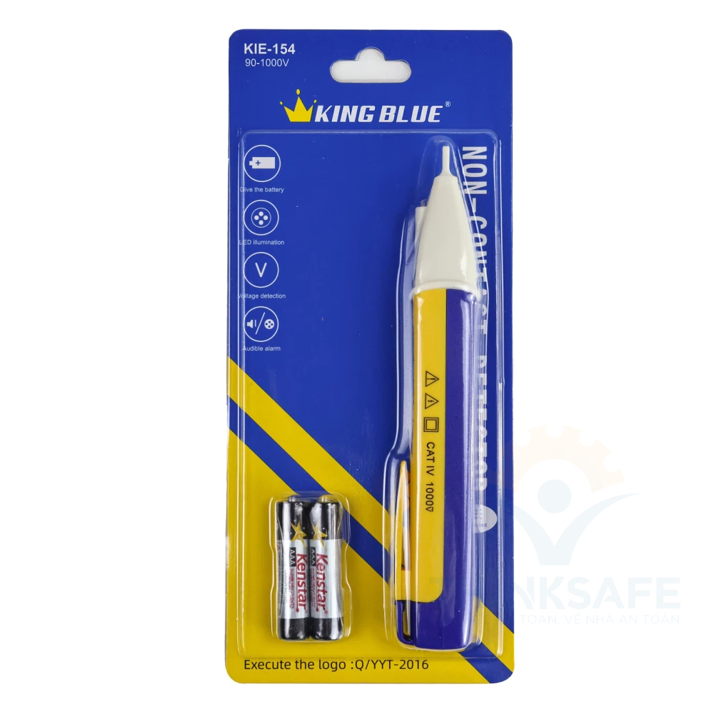 Bút thử điện thông minh KingBlue KID160 màn hình kép, LCD và đèn hiển thị số, vít dò điện cảm ứng, không dùng pin