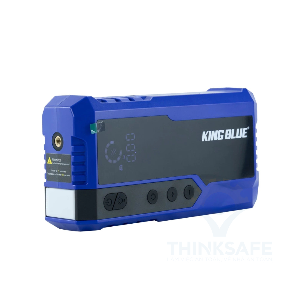 Bộ bơm lốp, kích bình đa năng KingBlue K10000 dung lượng pin 10000mAh áp suất khí nén 150psi, bảo hành 12 tháng