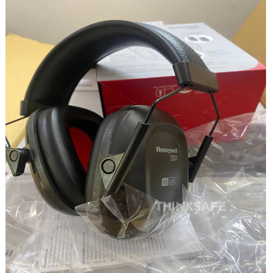 Chụp tai chống ồn Honeywell Vs110 Chụp bảo vệ tai giảm ồn 24Db, Bịt tai bảo vệ thính giác nhà máy, công xưởng