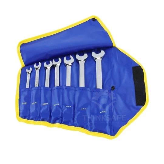 Bộ cờ lê vòng miệng Kingblue KH1-B10/ KH2B9/ KH3B7 kích thước 8-24mm, chất liệu thép cao cấp, túi vải đựng gọn gàng