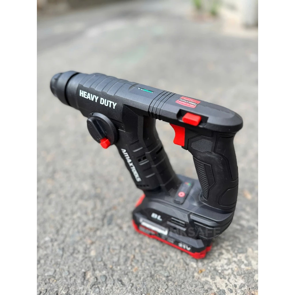 Khoan bê tông 2 chức năng pin 21V Amaxtools A3CN12SM