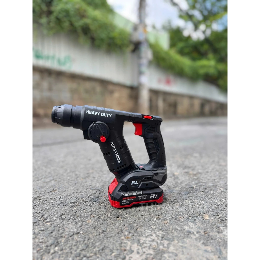 Khoan bê tông 2 chức năng pin 21V Amaxtools A3CN12SM
