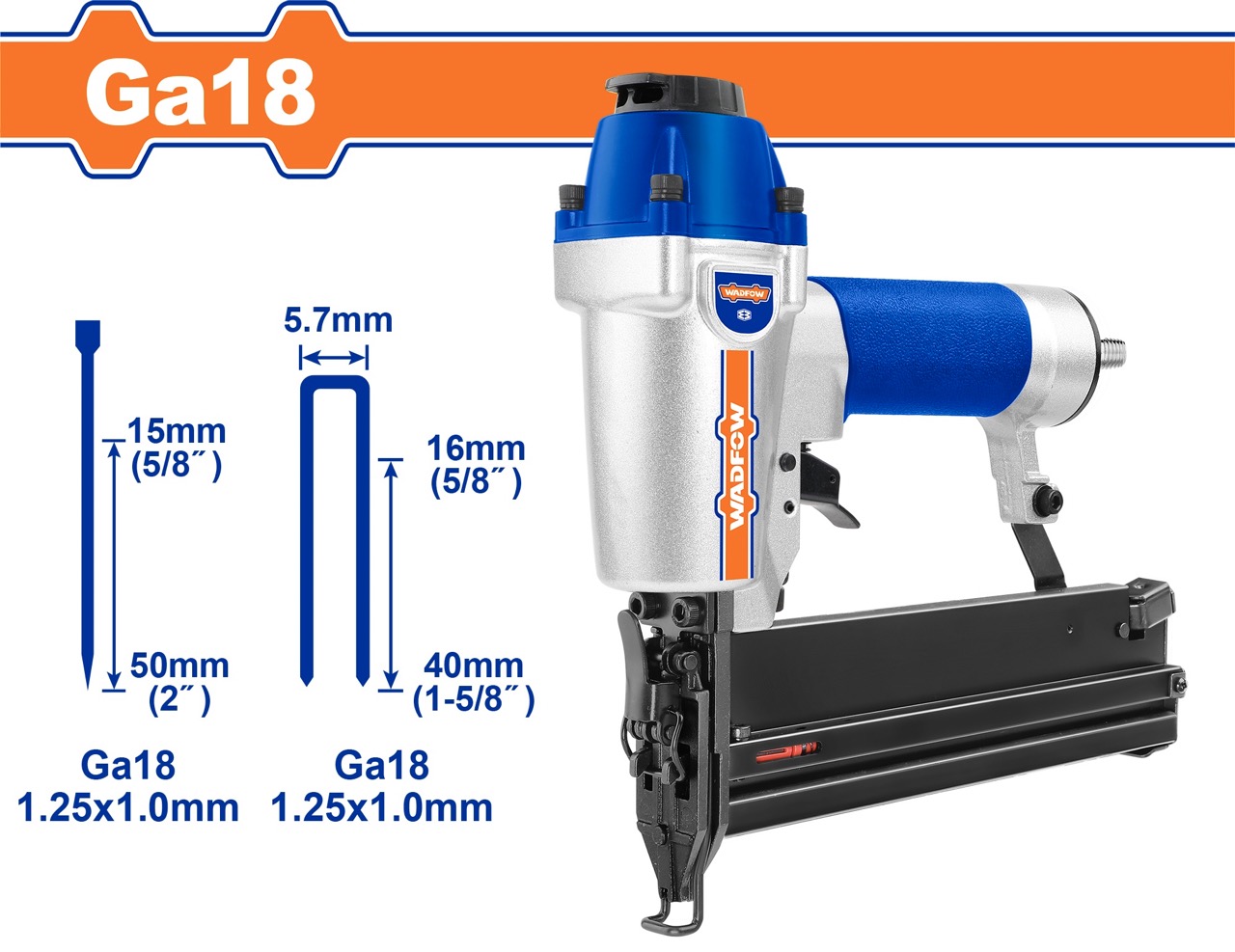 Súng bắn đinh 2 trong 1 WADFOW WBN2540