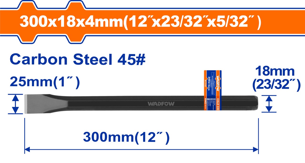 Mũi đục dẹp nguội WADFOW WCC0301, WCC0302