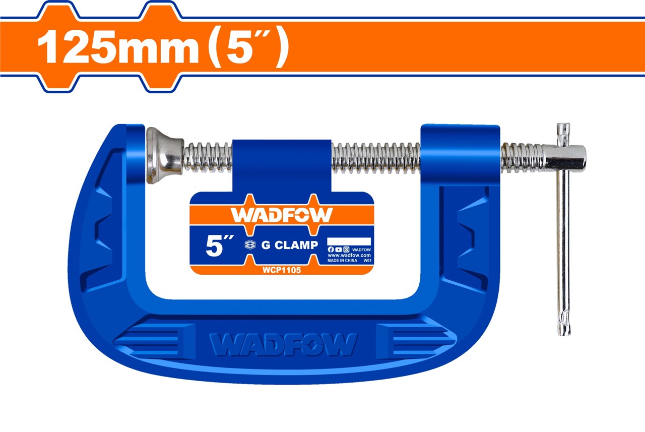 Kẹp chữ G Wadfow nhiều kích thước ren kẹp chữ T thân ngang dụng cụ ngành mộc kẹp gỗ Wadfow chính hãng - Thinksafe