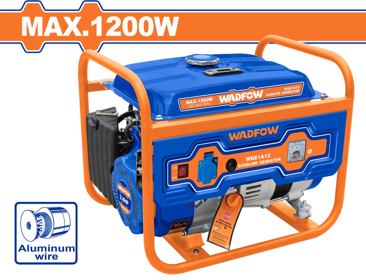 Máy phát điện dùng xăng 1200W WADFOW WGEAA02