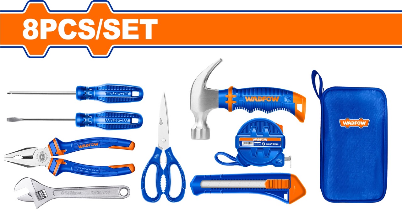 Bộ 8 món dụng cụ cầm tay tiện dụng WADFOW WHS1M08
