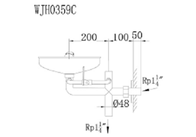 Bồn rửa mắt khẩn cấp WJH0759C