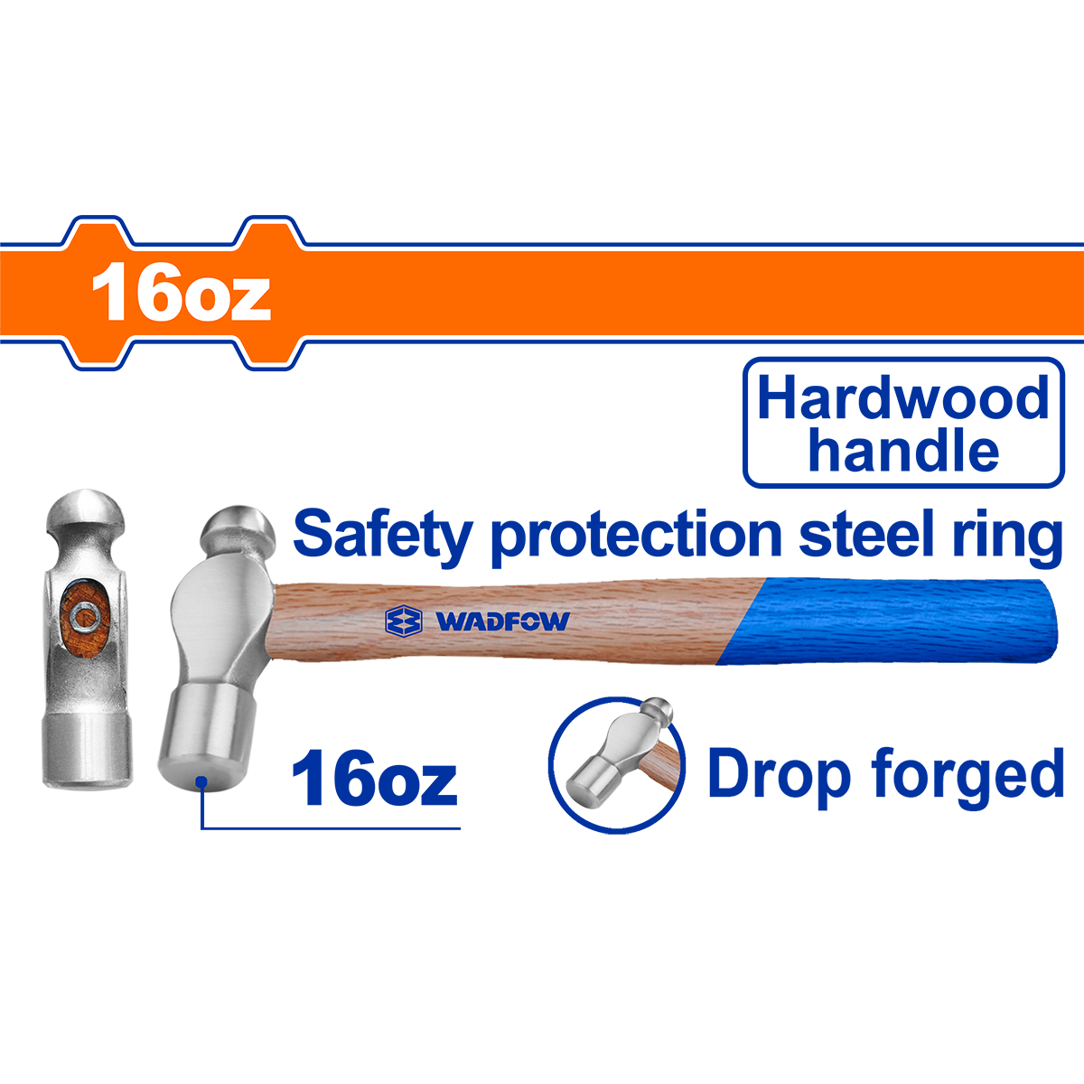 Búa đầu tròn 450g WADFOW WMB5316