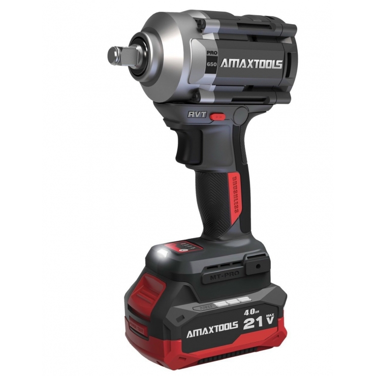 Máy siết bulong pin Amaxtools ABL55012SM, lực siết 550Nm, đầu khẩu 1/2 inch, không chổi than Máy bắn bulong - Thinksafe