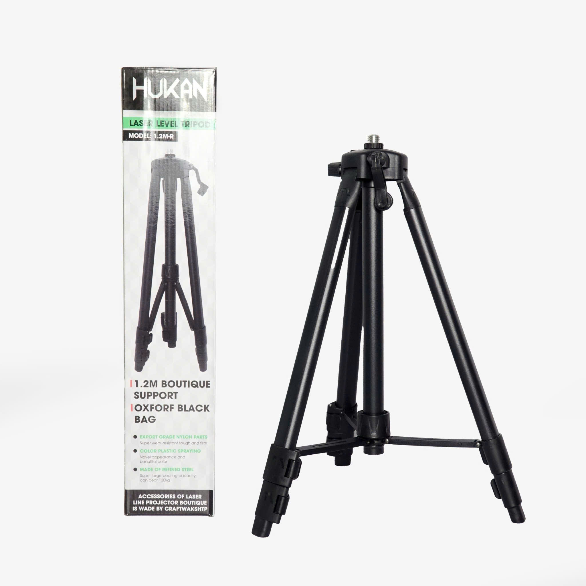 Chân máy bắn cốt, chân máy cân bằng laser 1m2 Hukan hợp kim nhôm chắc chắn, nhẹ nhàng