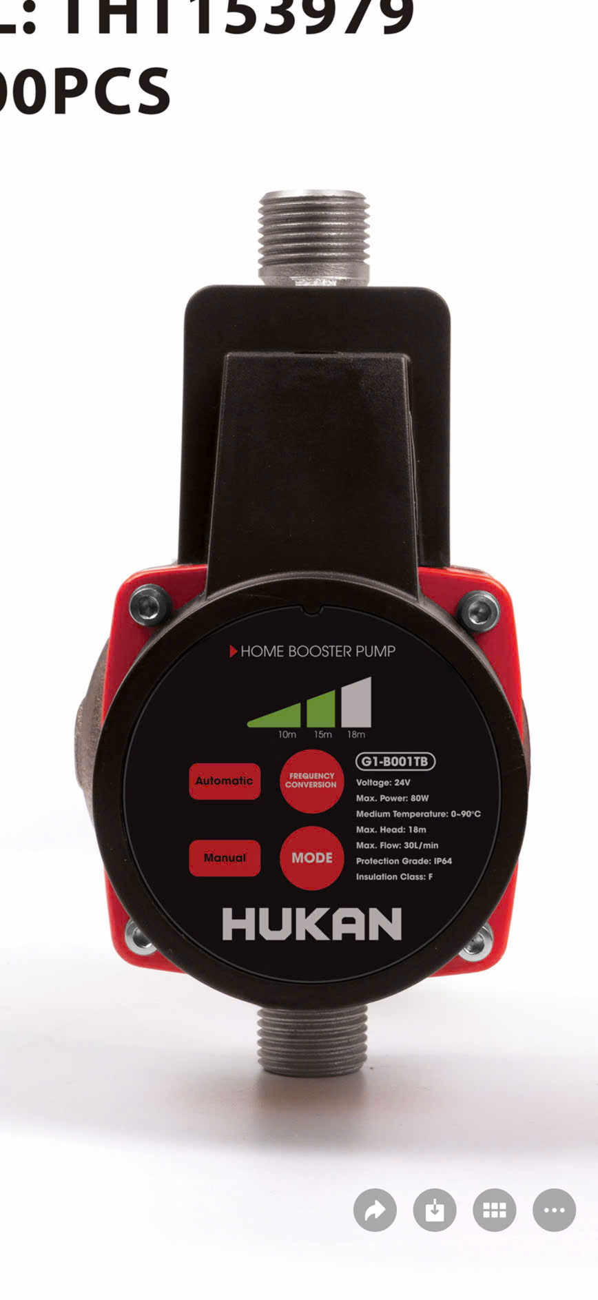 Bơm tăng áp mini HUKAN THT153979